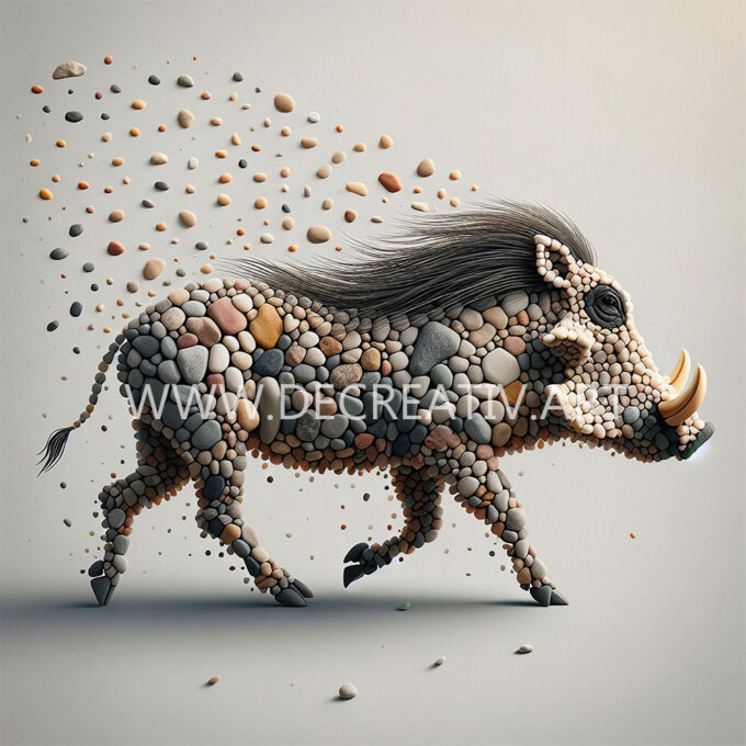 Animals in Pebbles Collection 136